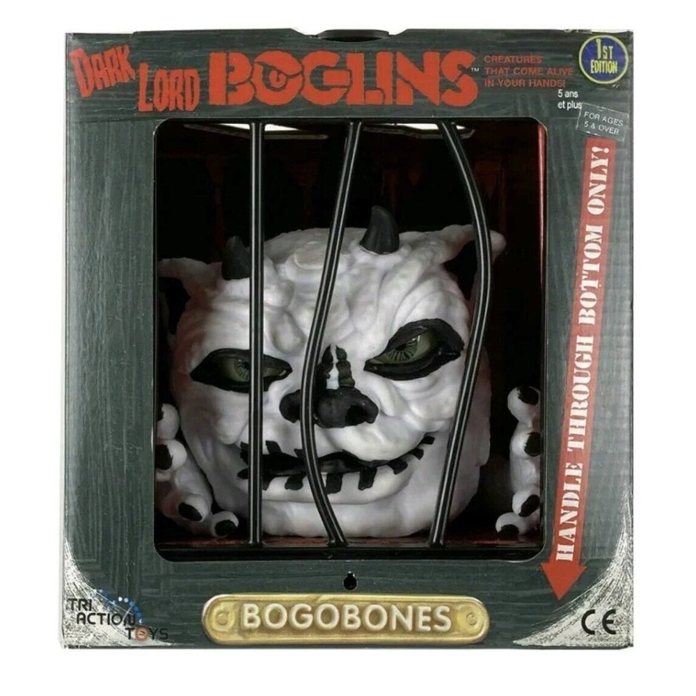 Boglins Dark Lord BOGOBONES - Glows In The Dark - Tri Action Toys 8” Puppet.